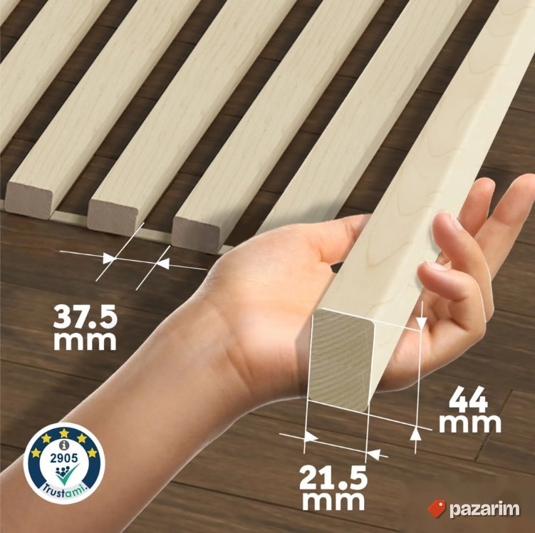 Set letvica za krevet od Breze puno drvo do 300kg 2