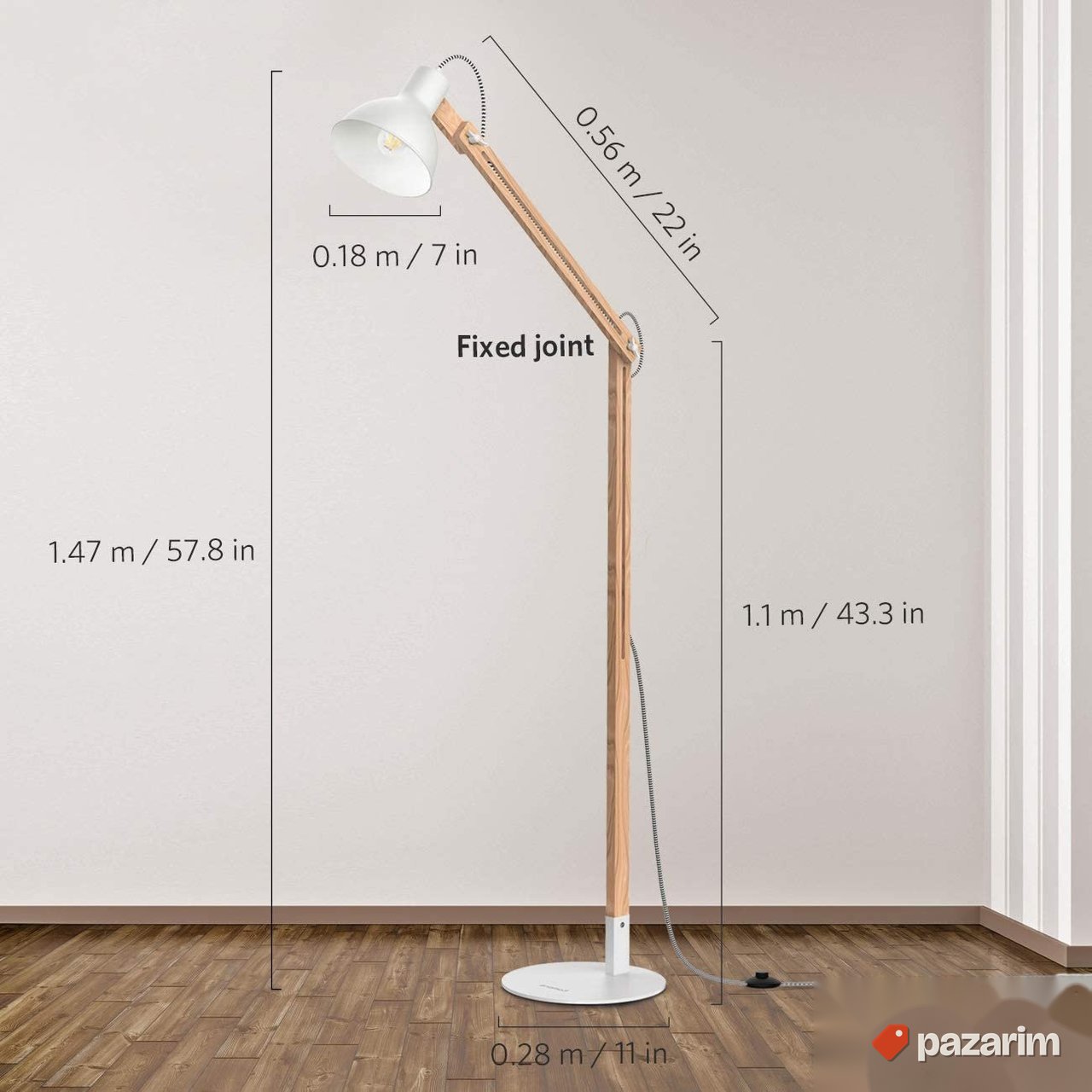 Tomons stajaca lampa 147cm - DL1001 5