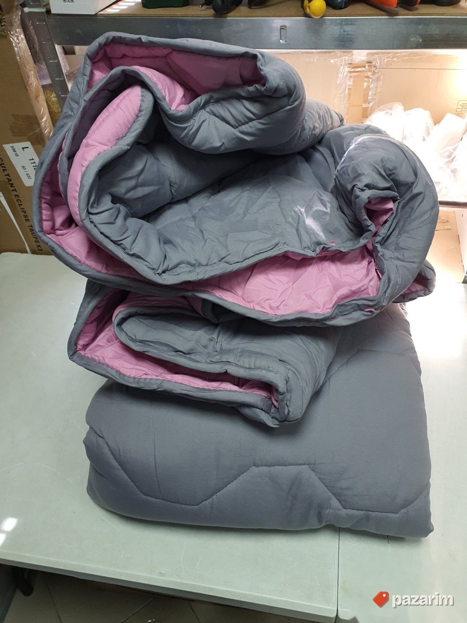 Roze Sivi jorgan 240x260cm poliester #130 7