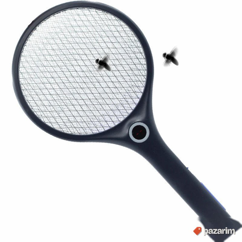 2u1 Reket za komarace muve insekte + LED Lampa 1