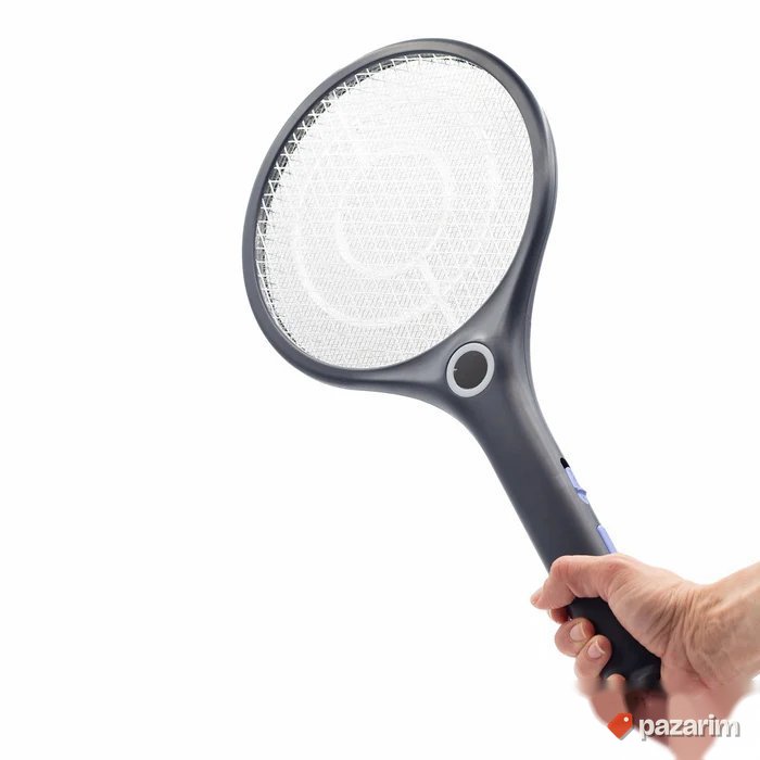 2u1 Reket za komarace muve insekte + LED Lampa 3