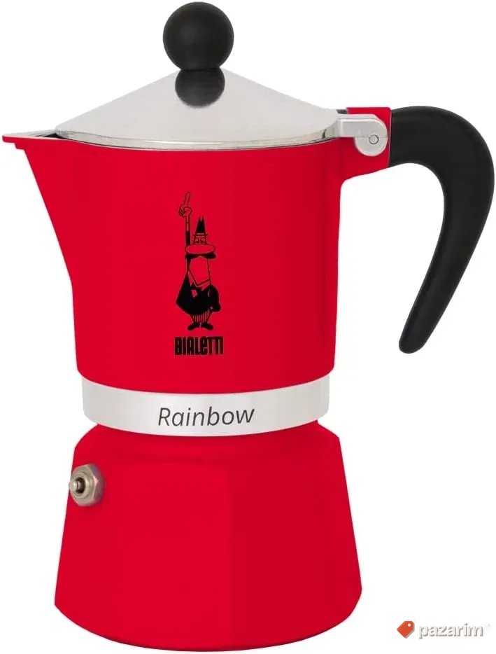 Espreso pot crveni za 3 kafe - Bialetti 4962 1