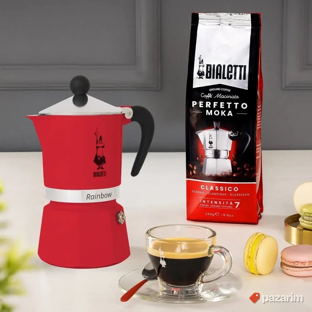 Espreso pot crveni za 3 kafe - Bialetti 4962 2