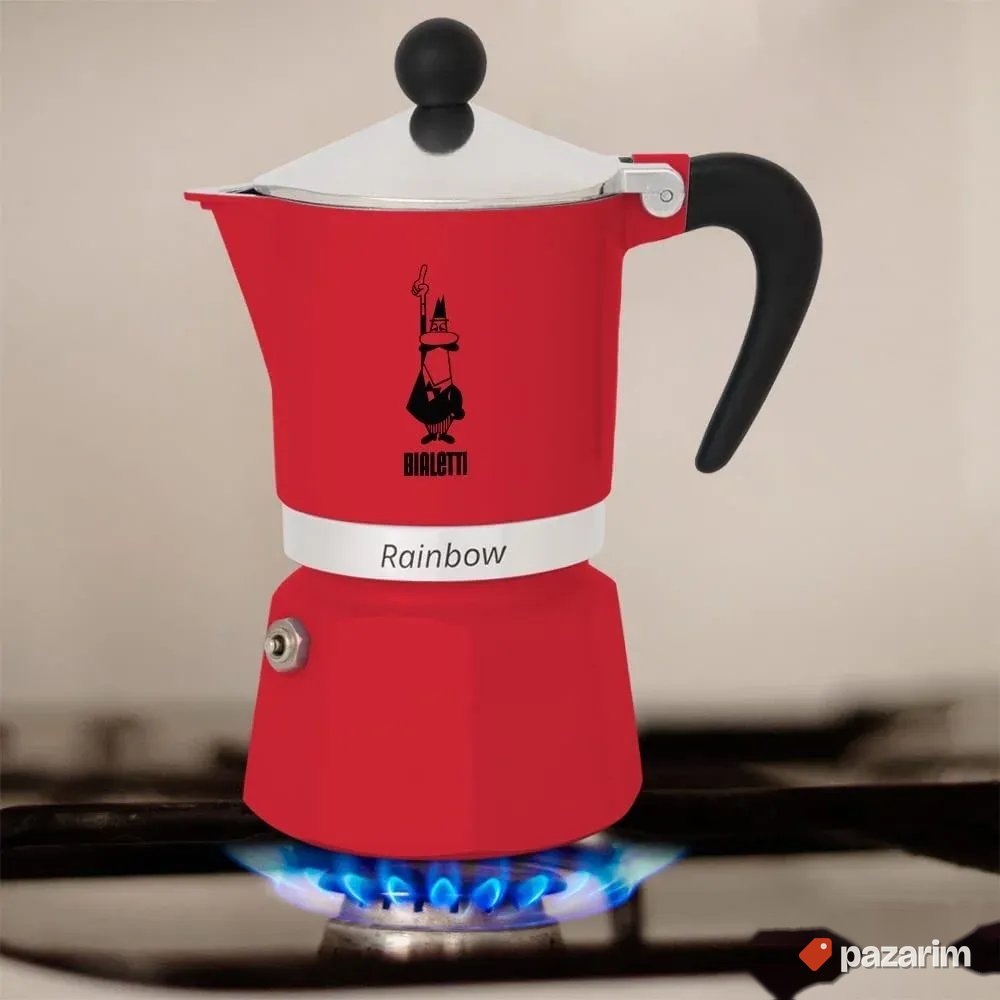 Espreso pot crveni za 3 kafe - Bialetti 4962 3